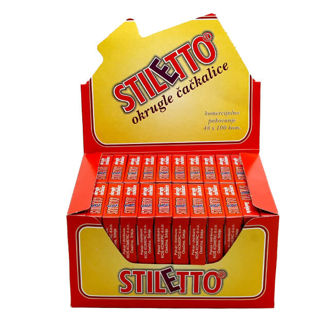 Stiletto wooden toothpicks 100 pcs